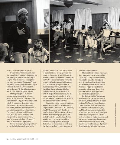 Trotter Multicultural Center highlighted in Michigan Alumnus Magazine