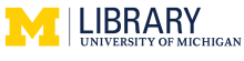 U-M Library title logo