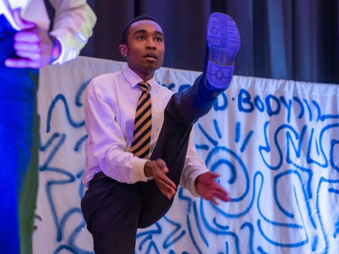 Photo of performers at the BHM opening ceremony